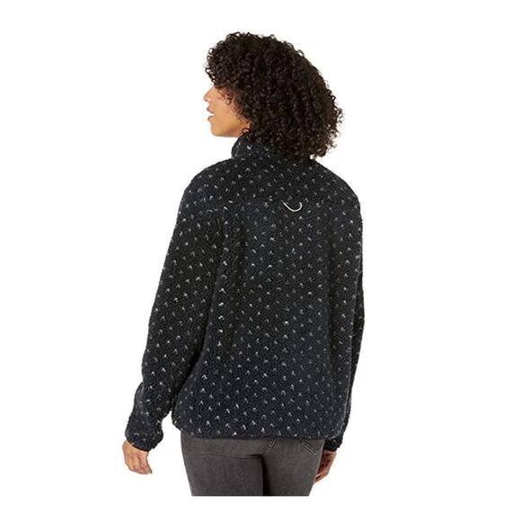 Vineyard Vines Pullover Sherpa Fleece Sweater Birdseye Women's Size M Black Gray - Picture 5 of 16